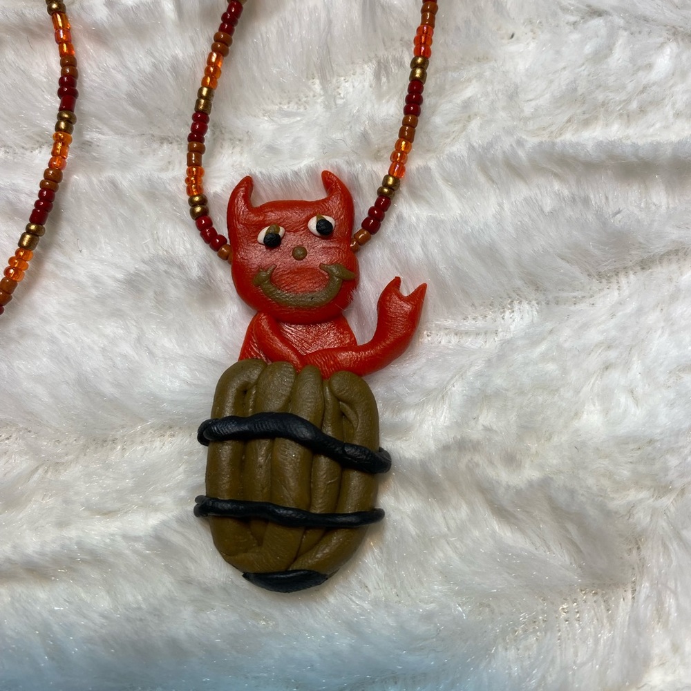 Hell In a Bucket Grateful Dead Handmade Beaded Necklace